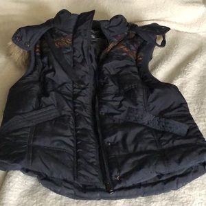 Women Vest blue navy